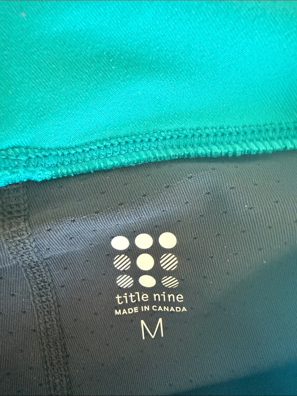 Title Nine Teal Circle Skort M - Picture 2 of 4